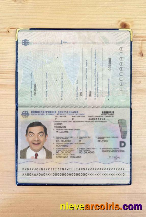 Germany passport (2017-present) photolook